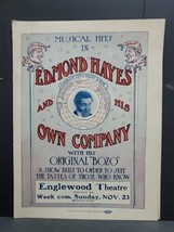 Rare Sheet Music Musical Hits in Edmond Hayes &amp; His Own Company Bozo Show 1919 - £26.71 GBP
