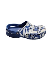 Crocs Botanical Baya Comfortable Clogs Unisex Size M9/W11 Blue White Lea... - $18.58