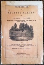 Xrare: 1850 The Confession Of Michael Martin, Or Captain Lightfoot, Who Was Hung - £116.52 GBP