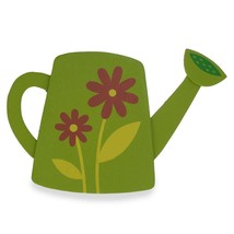 Painted Finished Wooden Watering Can Shape Cutout DIY Craft 4 Inches - £14.93 GBP