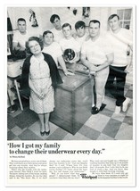 Whirlpool Washing Machines Minna Kalikak Vintage 1968 Full-Page Magazine Ad - $180.65 MXN