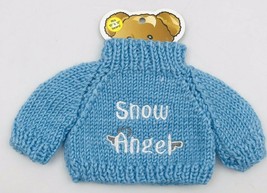Bear Wear Blue Sweater Clothes - Snow Angel - Fits 10&quot; to 12&quot; Bears Westwater - £7.56 GBP