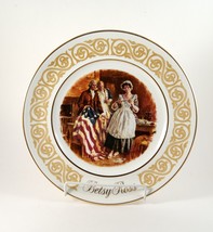 Avon Betsy Ross Plate Patriot Flagmaker By Enoch Wedgwood England Vintage 73 Box - £7.18 GBP