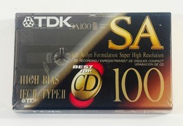 TDK SA100 High BIAS Tech TYPE II CD Quality Blank Cassette Tape New Sealed - $5.93