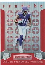 2016 Rookies &amp; Stars Crusade Red Vikings Football #33 Laquon Treadwell /99 A67 - $3.95