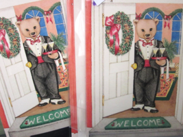 PEGGY JO ACKLEY 10 Christmas Party Invitations Vintage 1983 Bear as the Butler - £19.46 GBP