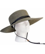 Sloggers Women&#39;s Wide Brim Braided Sun Hat with Wind Lanyard - Sage - UP... - $738.99 MXN