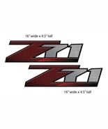 (2) Z71 Custom Decals - Limited Edition Beveled Red Carbon Fiber Pattern - $40.30 CAD