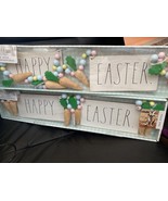 Rae Dunn Wooden “HAPPY EASTER” Bunny &amp; Carrot Garland  45”  - £18.62 GBP