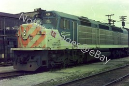 Milwaukee Road 40 EMD F40C Bartlett Locomotive Chicago Area 1 Negative 1970s - £3.50 GBP