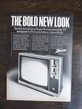 Vintage 1969 Zenith Television Full Page Original Ad 1223 - $6.92