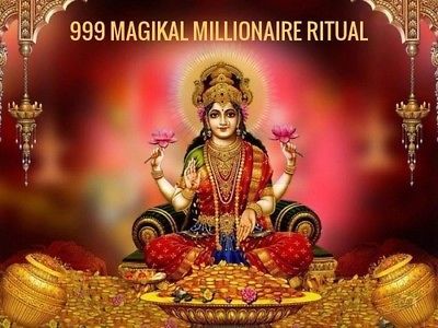 999 MAGICKAL MILLIONAIRE Ritual - £148.72 GBP