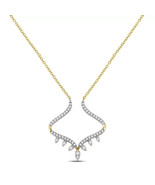 0.25cttw Diamond Pendant Necklace 14k Yellow Gold Womens - $910.80