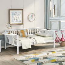 Twin size Daybed, Wood Slat Support, White - £234.71 GBP