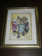 Framed Israel Art,Sara Hagay,water color original - £242.62 GBP