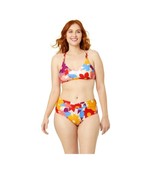 Time and Tru Womens Bright Floral High Waist Twist Swim Bottoms Only, Si... - £10.23 GBP