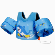 Toddler Swim Vest for Kids, Swim Arm Floaties 13 - 70 lbs. Cartoon Swimming. - £11.68 GBP