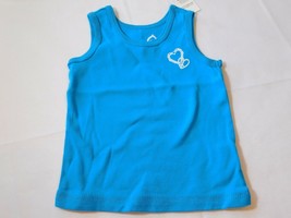 The Children's Place Baby Girl's Toddler Sleeveless Tank Top Blue Hearts NWT NEW - $12.99
