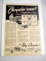1939 Chrysler Ad Another Chrysler First Superfinished Surfaces - $7.99