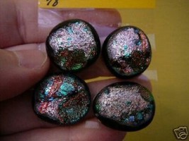 Lot #13 Dichroic Fused Glass Cabochon Cab Cabs Free Ship - £16.33 GBP