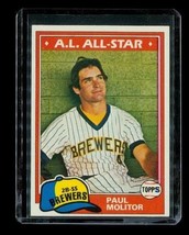 Vintage 1981 Topps #300 Paul Molitor Milwaukee Brewers Baseball Card HOF - £1.95 GBP