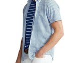 Polo Ralph Lauren Men&#39;s Classic-Fit Untucked Seersucker Shirt Blue/White... - £39.79 GBP