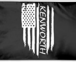 Kenworth Flag Black 3X5 Ft Polyester Banner USA - £12.52 GBP