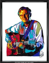 Doc Watson Guitar Bluegrass Country Music Poster Print Wall Art 18x24 - £21.23 GBP
