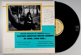 Thomasina Jordan - Eastern American Indian Legends (1984) Vinyl LP • Autographed - $40.61