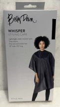 Betty Dain Whisper Styling Cape Style 199S Black 45&quot; wide x 55&quot; long - $12.74