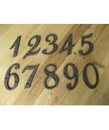 Cast Iron House Numbers Street Address Cursive Rustic Pick #&#39;s from 0-9 ... - $121.60 MXN