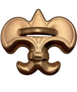 Vintage Copper Color Metal Fleur de Lis Cookie Cutter 2.75&quot; x 3&quot; Boy Scouts - $9.39 CAD