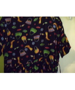 Coldwater Creek  Shoes and Bags Print on Black Dress Size Petite Large - €21,53 EUR