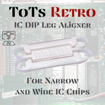 IC DIP Leg Aligner White For Vintage 8-Bit Chips, Commodore 64, 128 &amp; more - $168.05 MXN