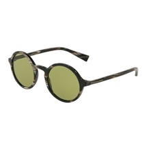 DOLCE & GABBANA DG4342  569/2 Brown Horn/Green Round Unisex Sunglasses - £141.58 GBP