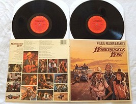 Willie Nelson &amp; Family Double Live LP Honeysuckle Rose - Columbia Records 1980 - - £33.67 GBP