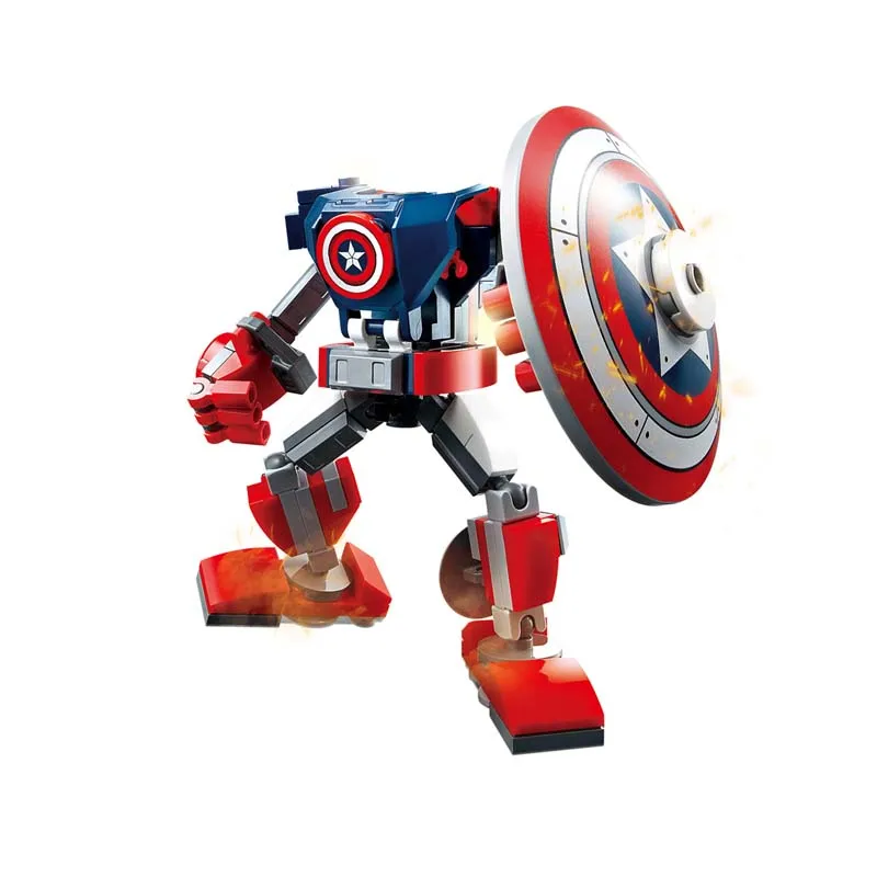 Anime Disney Building Block iron Man Aptain America Figures Marvel Avengers - £11.58 GBP