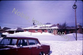 1967 BIG SNOW Drifts at Home Chicago Ektachrome 35mm Slide - £3.11 GBP