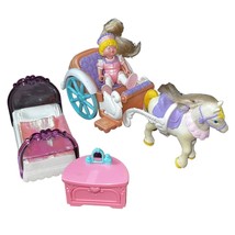 Fisher Price Once Upon a Dream Princess Castle Dollhouse Royal Pony &amp; Be... - £29.99 GBP