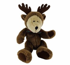 GAC Reindeer Teddy Bear Jointed 1998 Costume Plush Stuffed Animal Toy Christmas - £18.52 GBP
