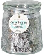 Trader Joe's Cedar Balsam Scented Glass Jar Candle, 14 oz, Large Holiday... - $34.25