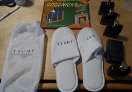 Donald Trump Hotel Collection Slippers Shampoo Conditioner + Book Goodni... - $29.77