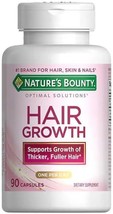 Nature&#39;s Bounty Hair Growth Supplement, 1 Per Day, Clinically Shown to Support T - £69.53 GBP