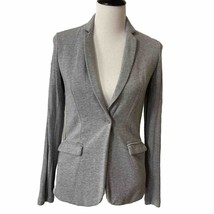 Magaschoni Sz XS Women&#39;s Gray Soft Stretch Single Button Blazer Jacket Comfor... - £16.69 GBP