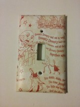 Humpty Dumpty nursery rhyme Light Switch Plate Cover Wall Decor gift baby red - £8.38 GBP