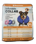 Bencmate Inflatable Collar Blue for Dogs/Cats Soft Pet Recover, Large - £15.71 GBP