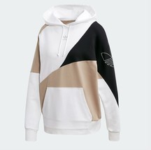 New Adidas Originals 2019 Women Khaki Color white black Jacket Hoodie FR... - £78.62 GBP
