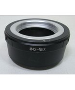 M42-NEX Adapter for M42 Screw Mount Lens to Sony E NEX Alpha Camera - Used - £9.66 GBP
