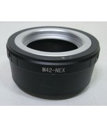 M42-NEX Adapter for M42 Screw Mount Lens to Sony E NEX Alpha Camera - Used - $16.91 CAD