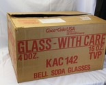 48 Libbey 16oz Coke Coca Cola Glasses Bell Shaped - $117.59